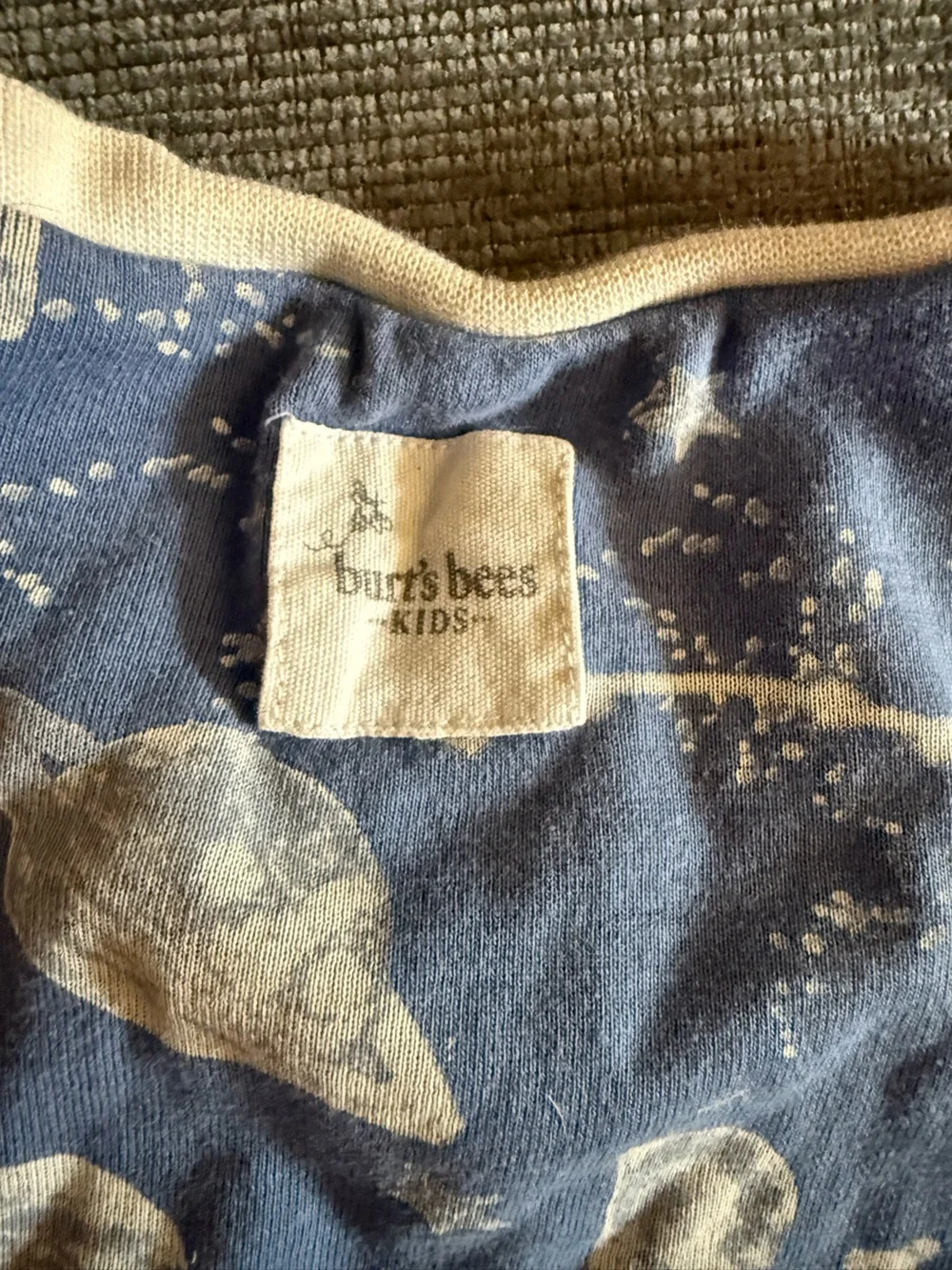 Burts Bees soft blue